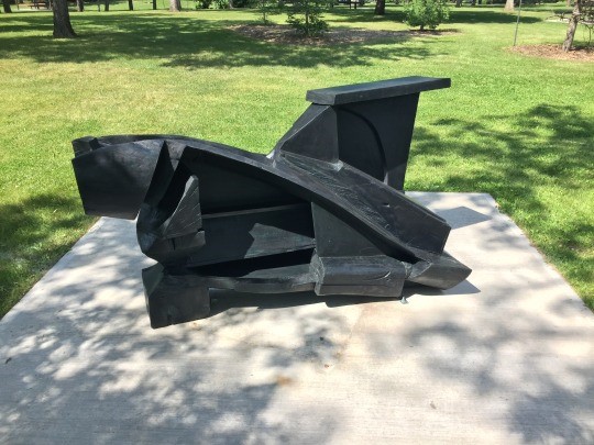 Steel sculpture in Borden Park