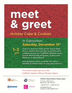Meet and Greet Holiday Cider & Cookies poster