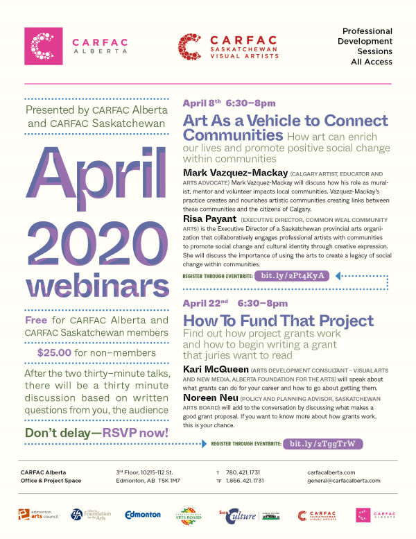 April 2020 Webinars