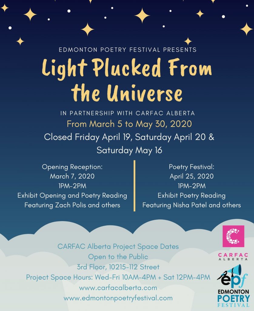 Edmonton | Light Plucked From the Universe Opening Reception - CARFAC ...
