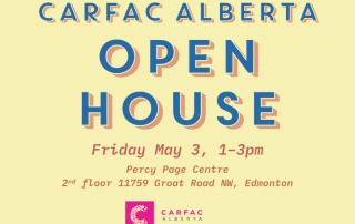 CARFAC Alberta Open House  Friday May 3, 1–3pm